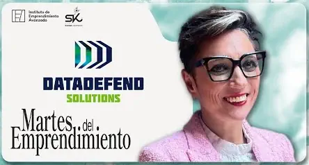 Judit Meiriño en el programa Martes del Emprendimiento hablando de DataDefend Solutions y INCIBE Emprende